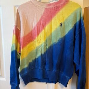 Ralph Lauren polo sweatshirt tie dye women